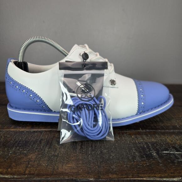 NEW G/Fore Gfore G4 Fore Gallivanter Womens Size 6.5 Golf Shoes White Blue - Picture 5 of 12